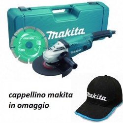 Makita GA9020KD con disco diamantato+valigetta+cappellino